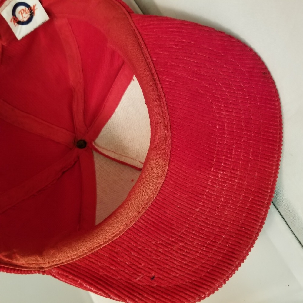 Vintage Desert Storm VICTORY WElcome HOME TROOPS Corduroy SnapBack Strap Red Hat - Picture 6 of 14